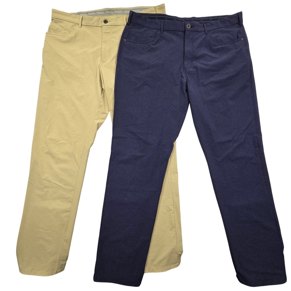 Lot of 2 Tommy Bahama Chip Shot IslandZone 5-Pocket Pants ST124404 Mens‎ 40x34
